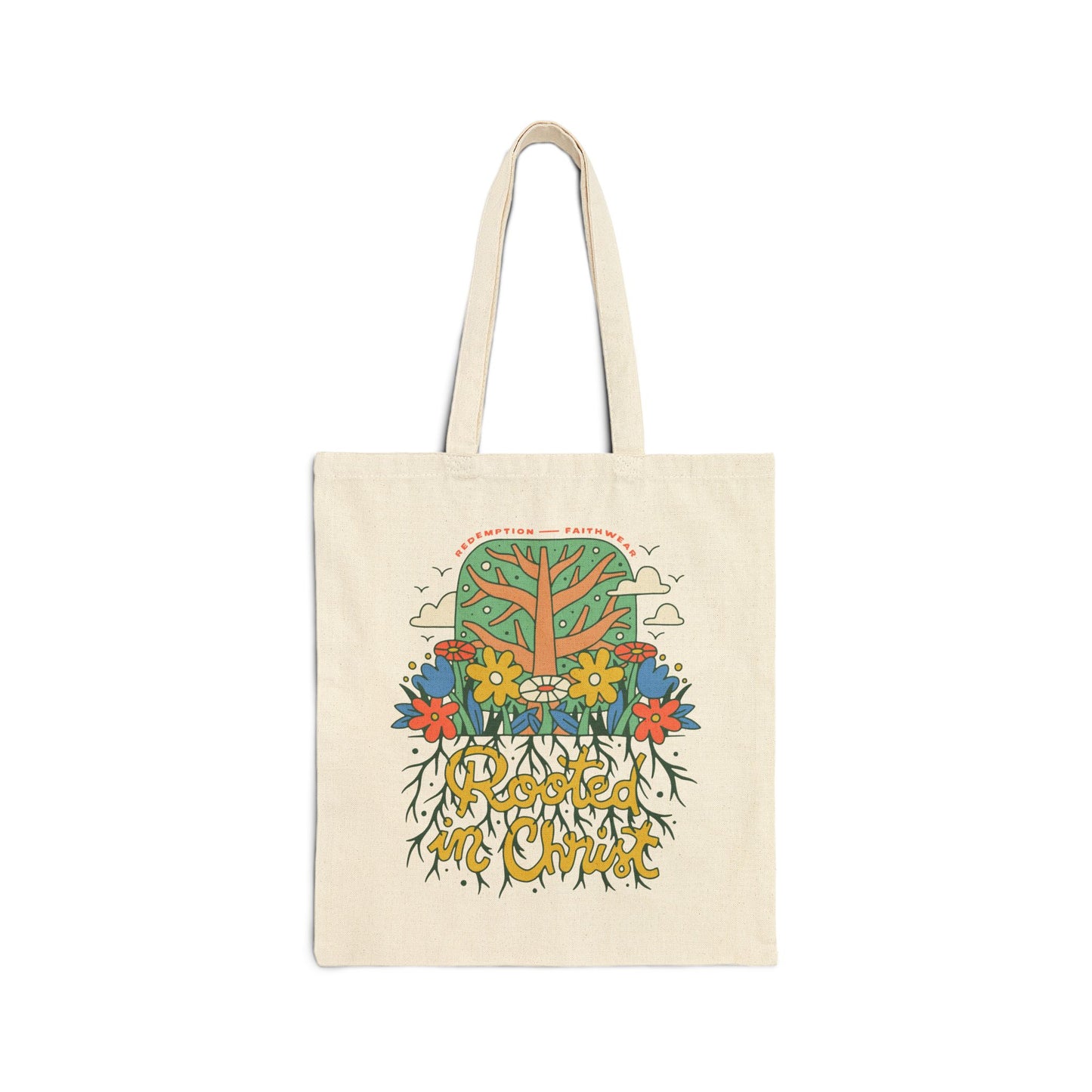 Rooted in Christ Tote Bag