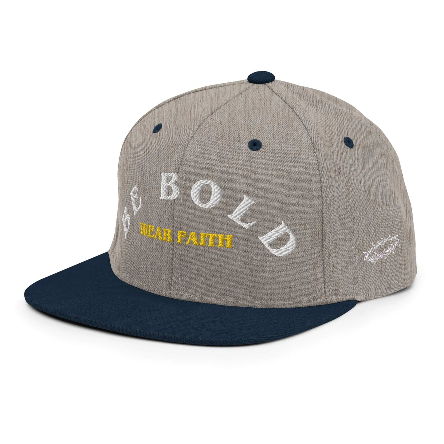 Be Bold Christian Snapback White