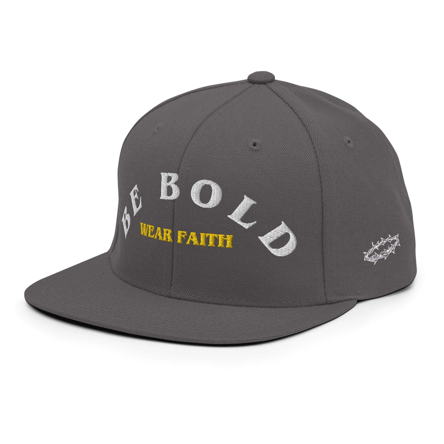 Be Bold Christian Snapback White