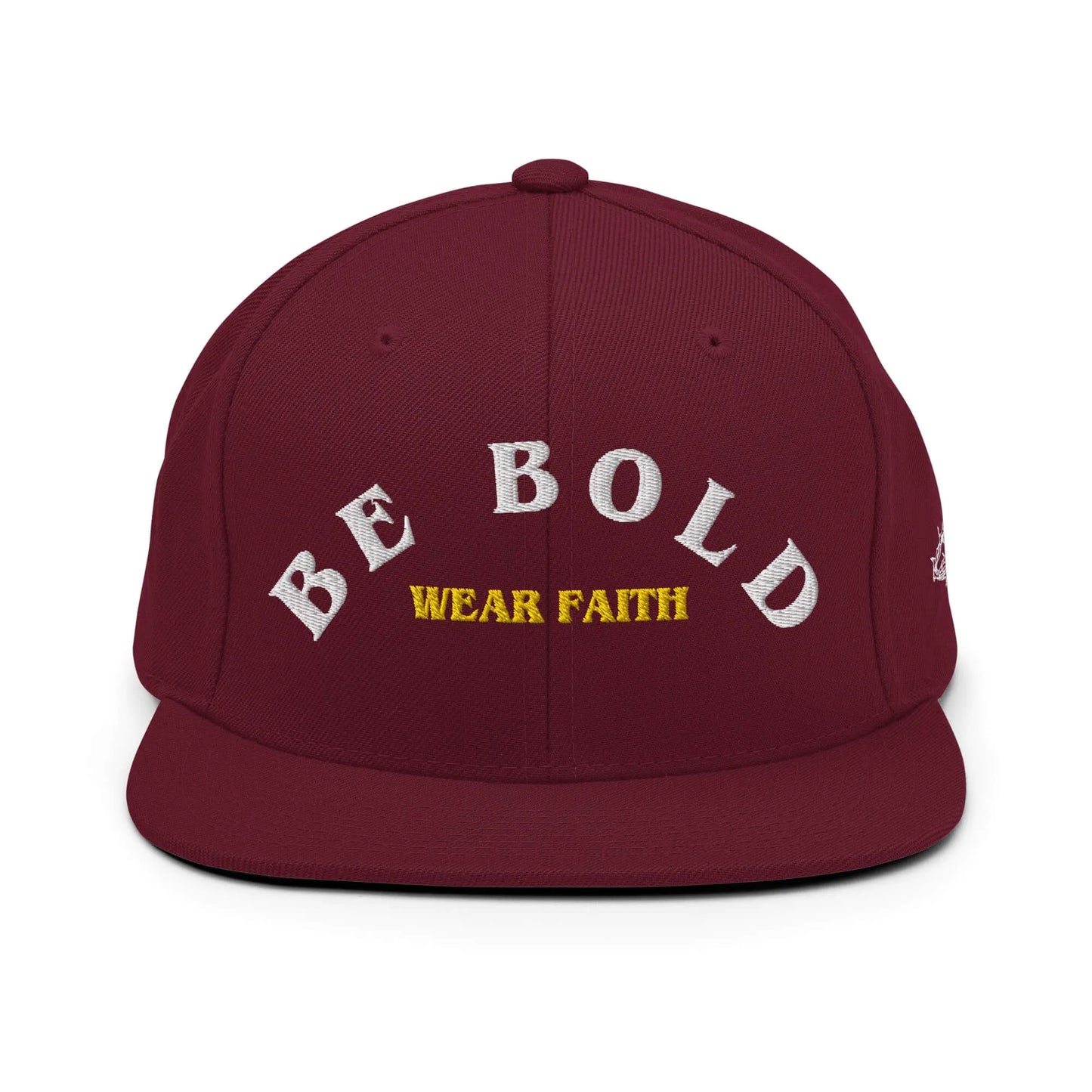 Be Bold Christian Snapback White