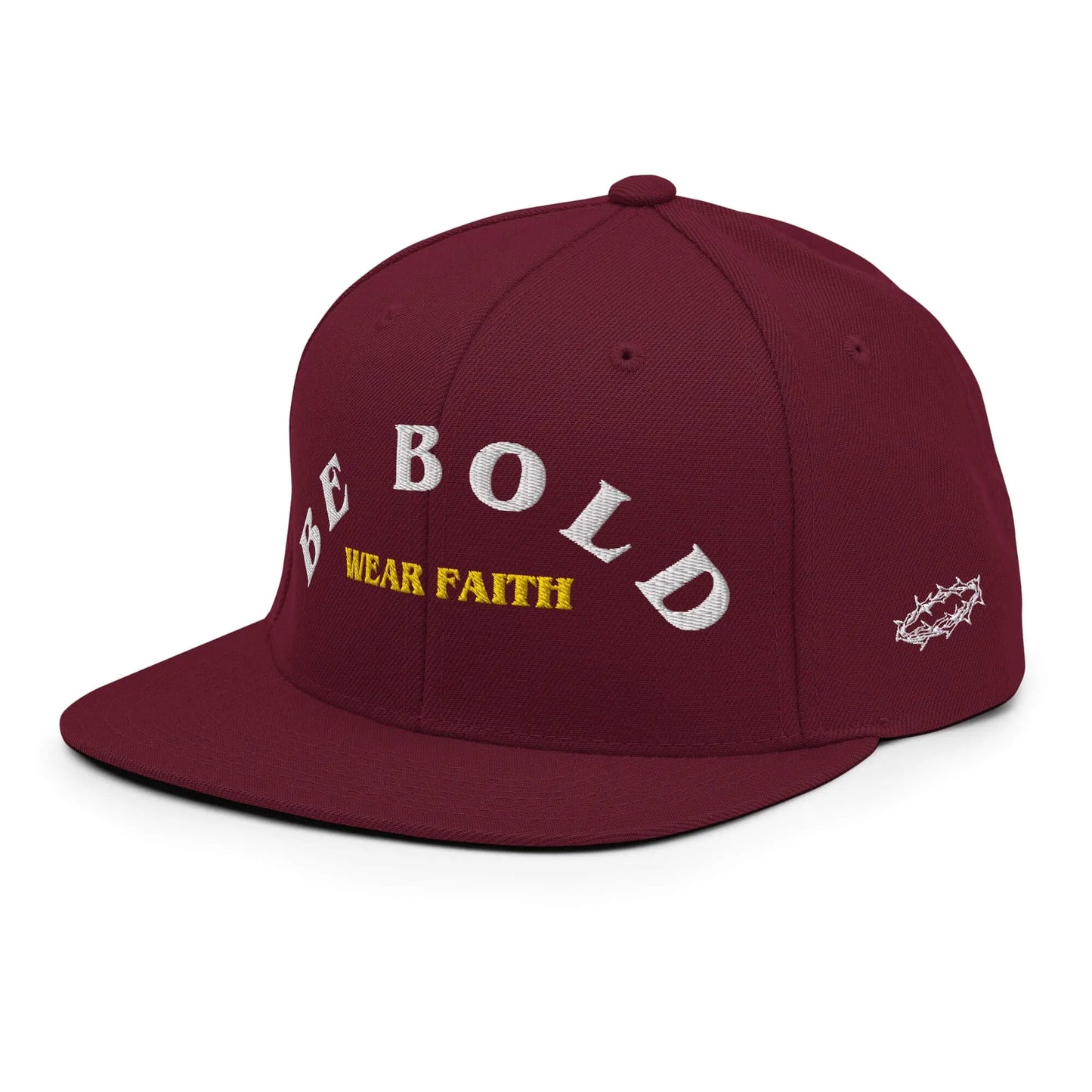 Be Bold Christian Snapback White