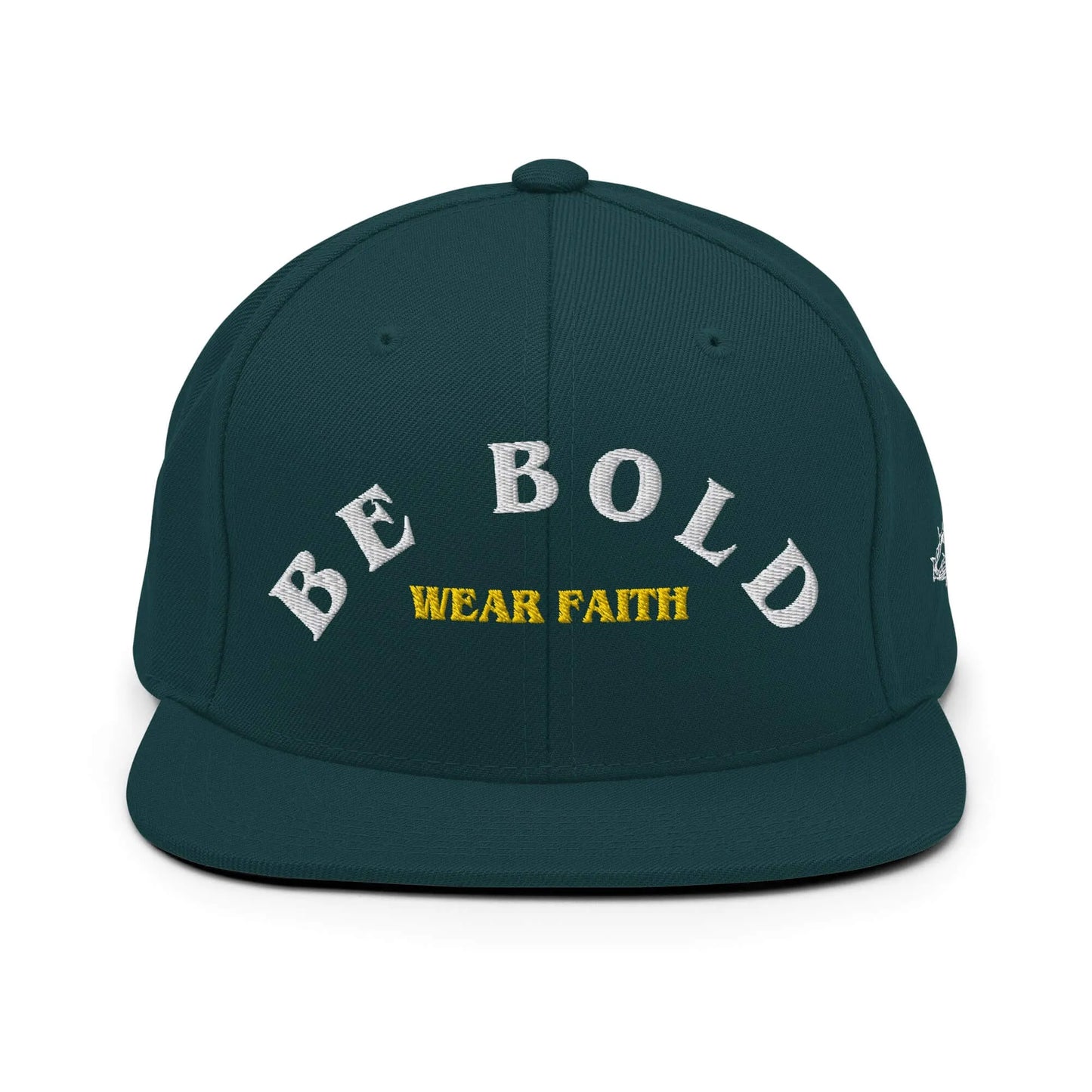 Be Bold Christian Snapback White