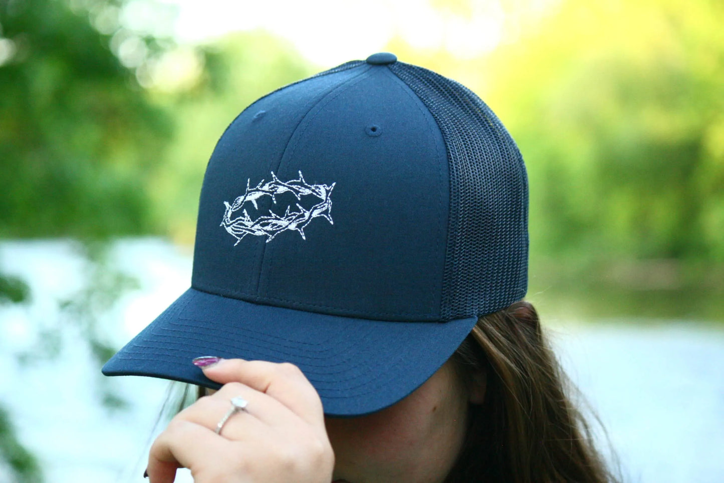 Thorns Logo Trucker Hat White