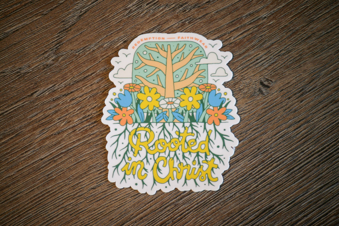 Rooted in Christ Sticker