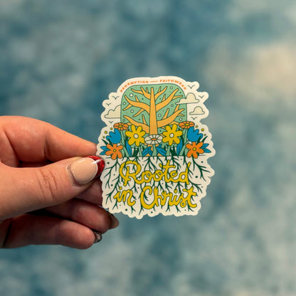 Rooted in Christ Sticker