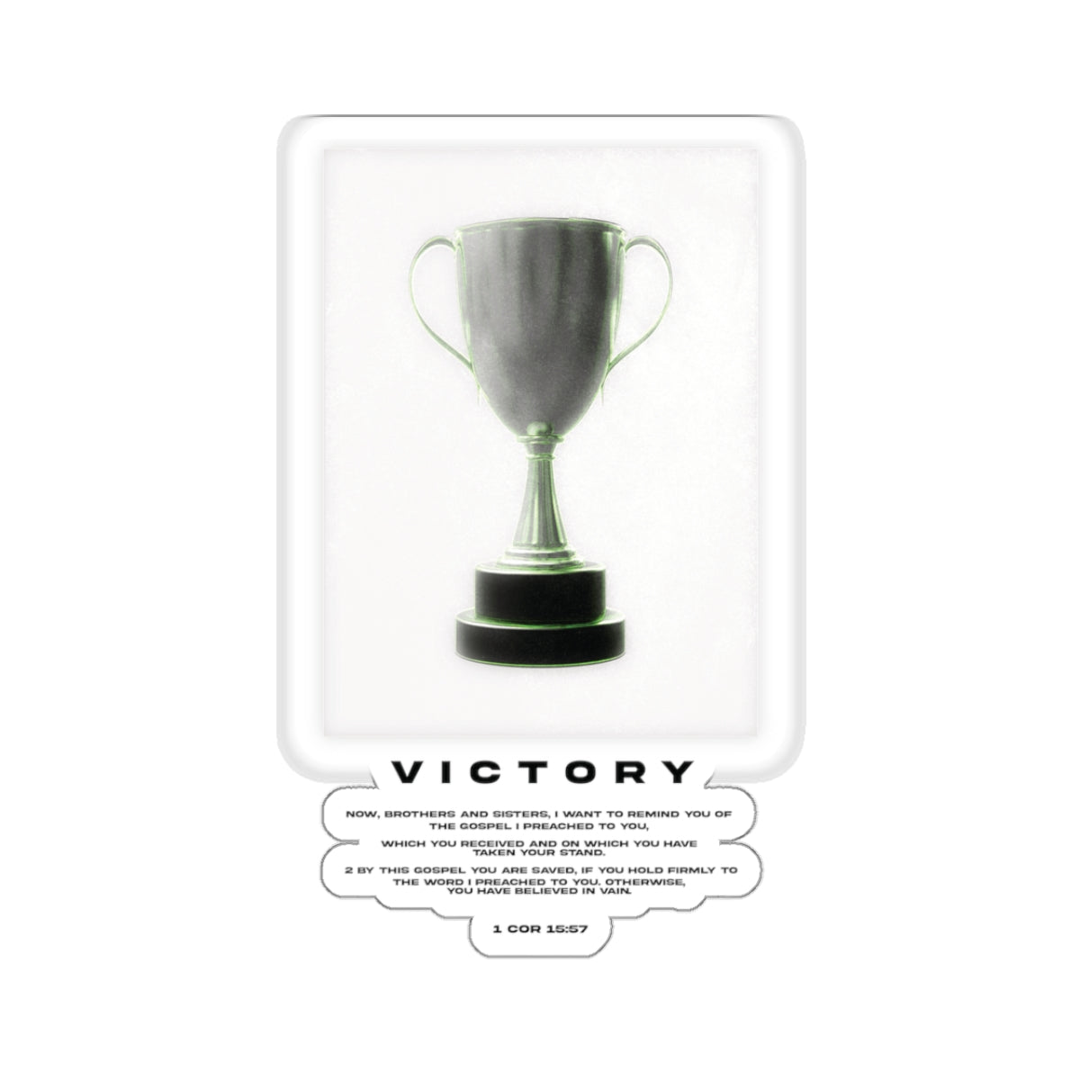 Victory In Christ Sticker