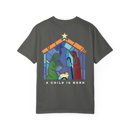 Stained Glass Nativity Scene Tee