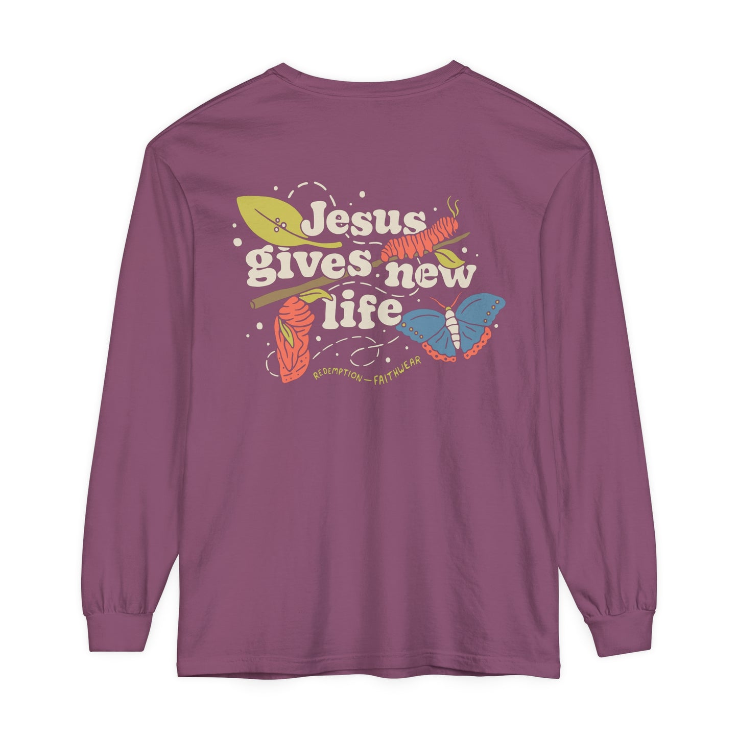 Jesus Gives New Life Long Sleeve Unisex Tee