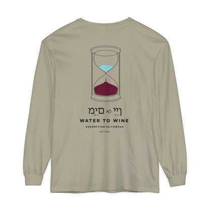 Water To Wine Long Sleeve Unisex Tee