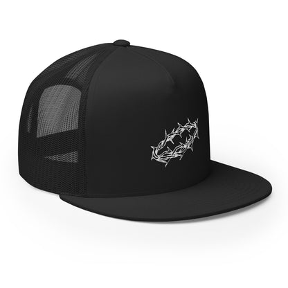 White Crown of Thorns Foam Trucker Hat