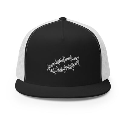 White Crown of Thorns Foam Trucker Hat