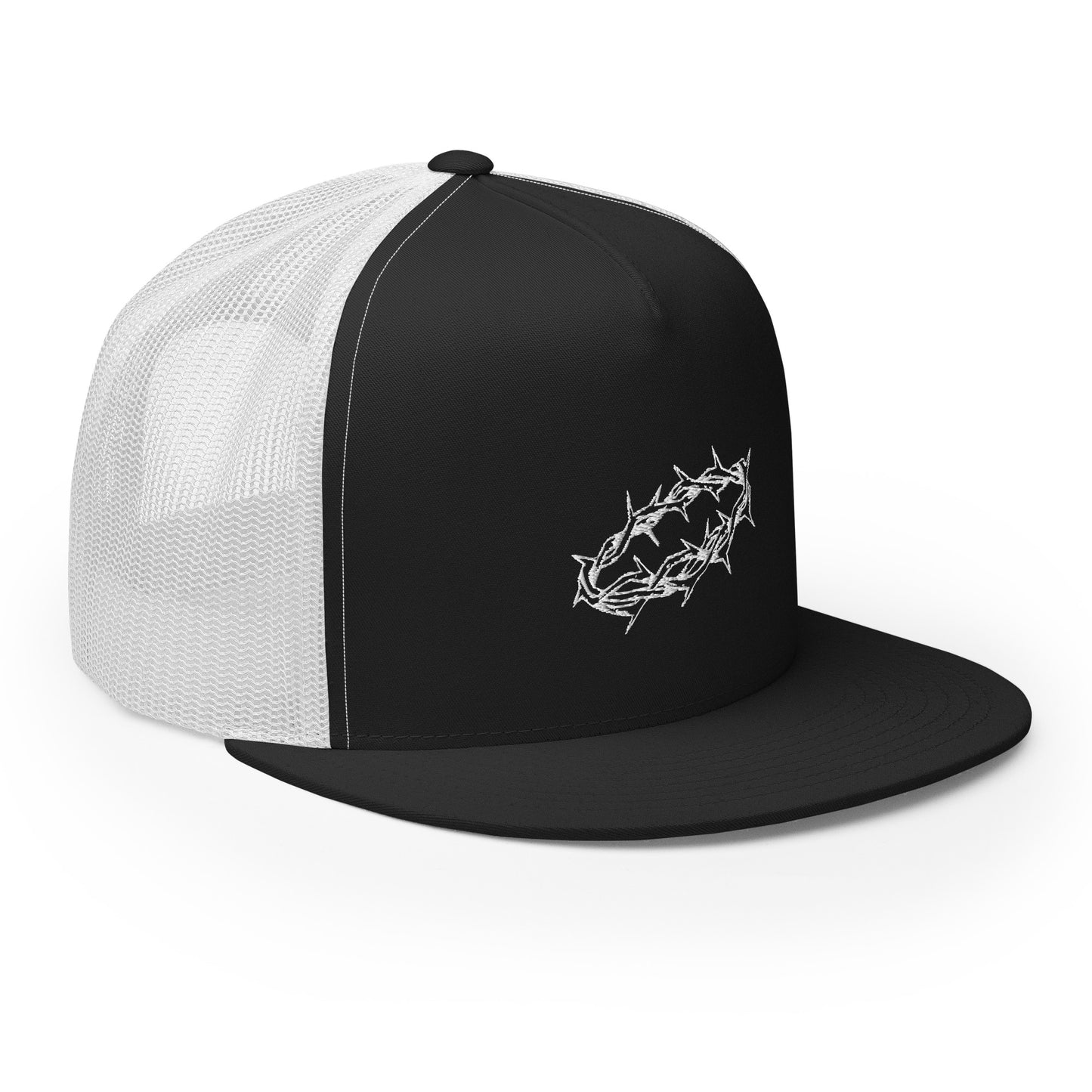 White Crown of Thorns Foam Trucker Hat