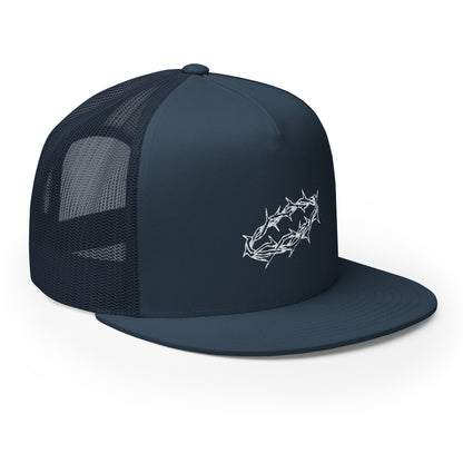 White Crown of Thorns Foam Trucker Hat