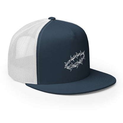 White Crown of Thorns Foam Trucker Hat