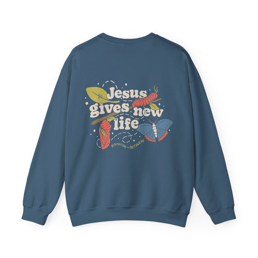 Jesus Gives New Life Unisex Crewneck