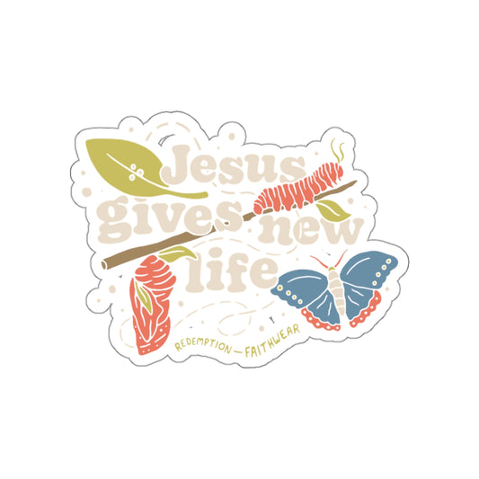 Jesus Gives New Life Sticker