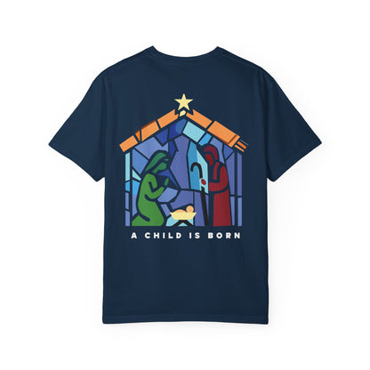 Stained Glass Nativity Scene Tee
