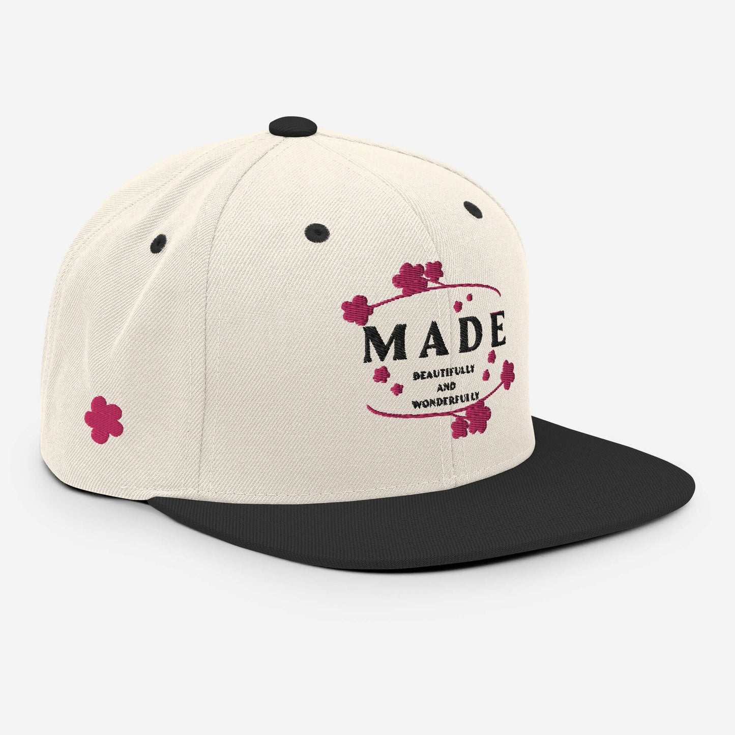 Beautifully Made Snapback Hat Black