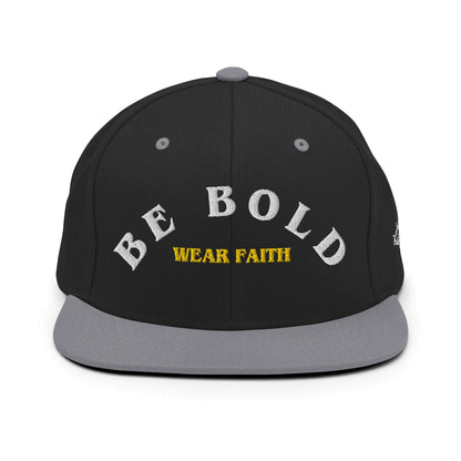 Be Bold Christian Snapback Hat White