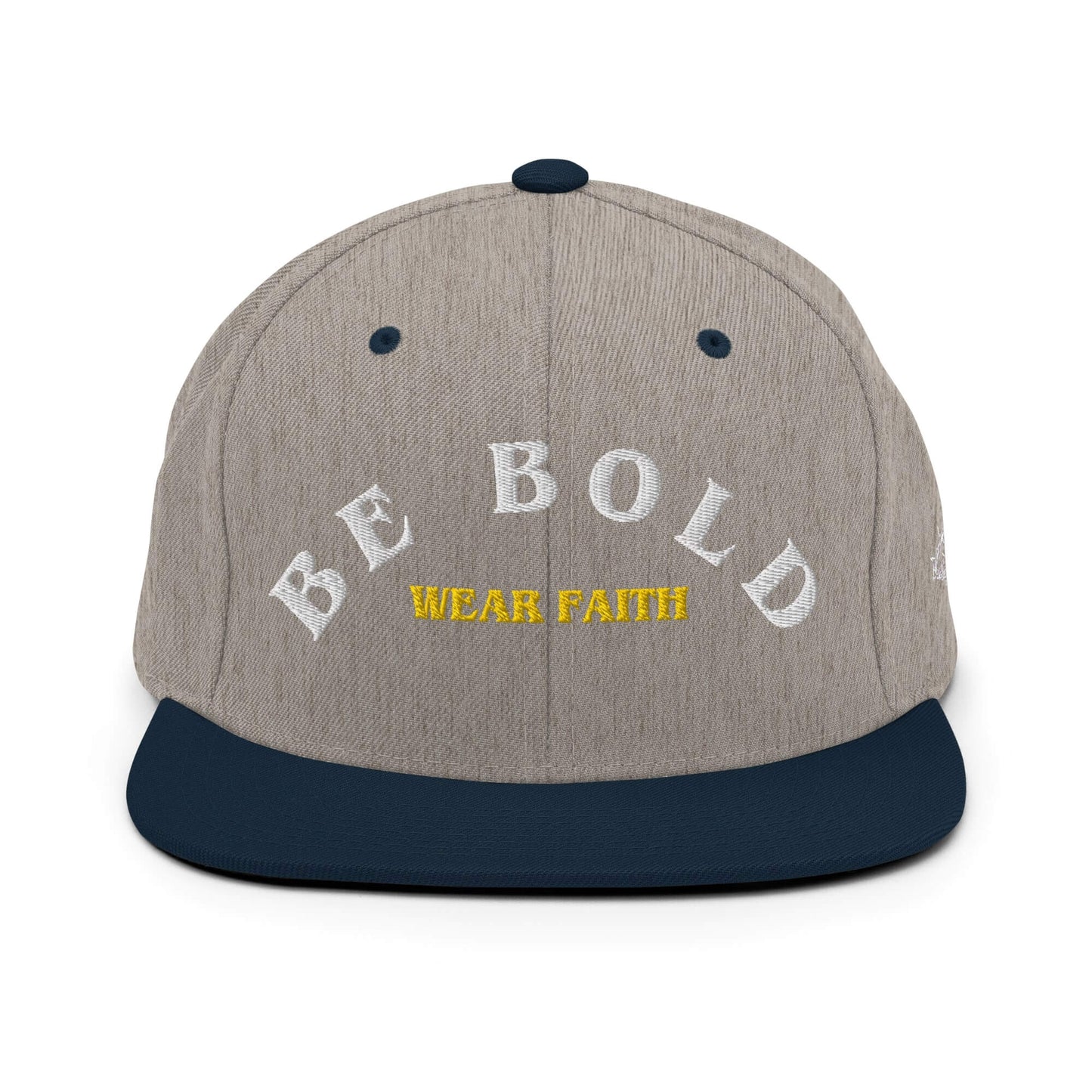 Be Bold Christian Snapback Hat White