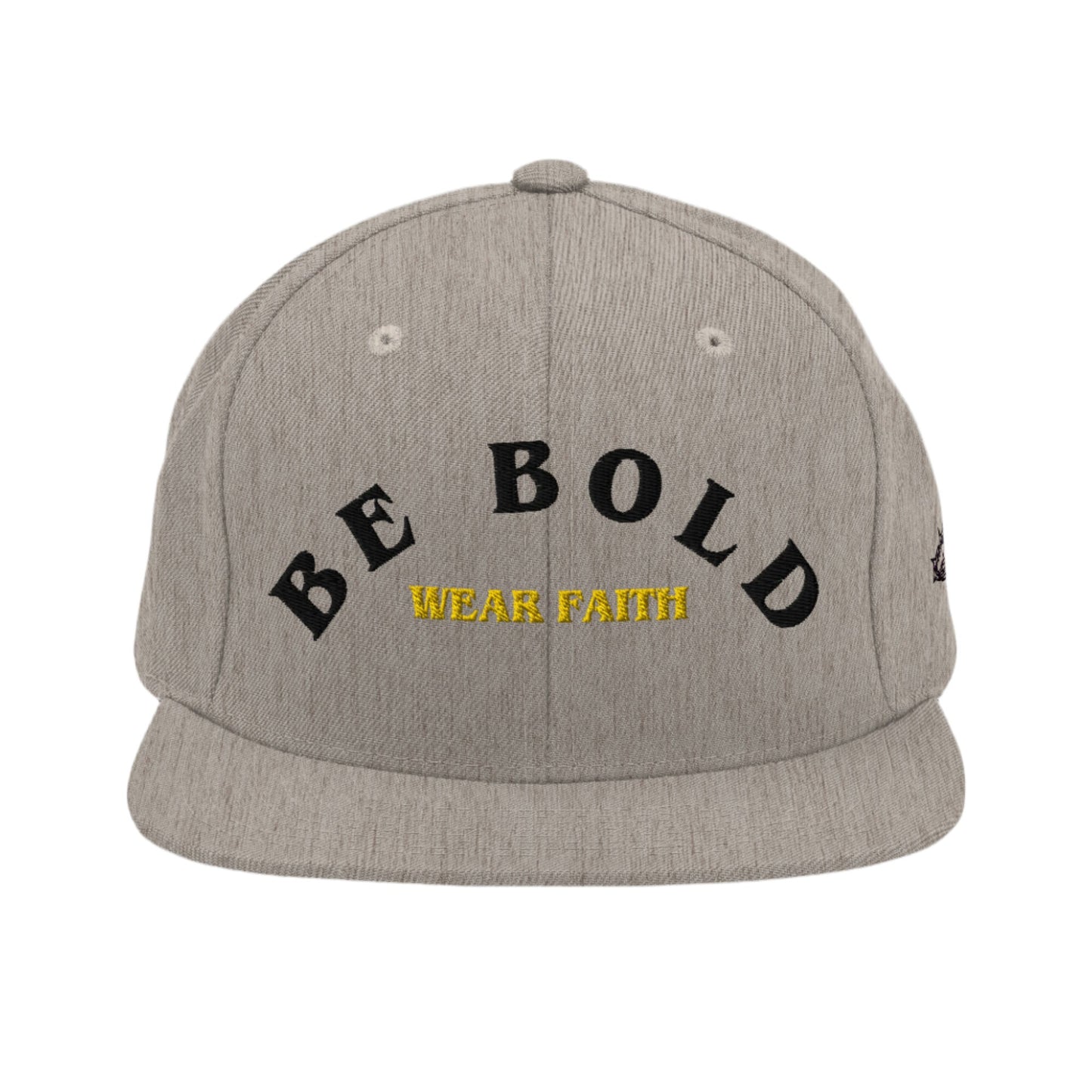 Be Bold Christian Snapback Hat Black