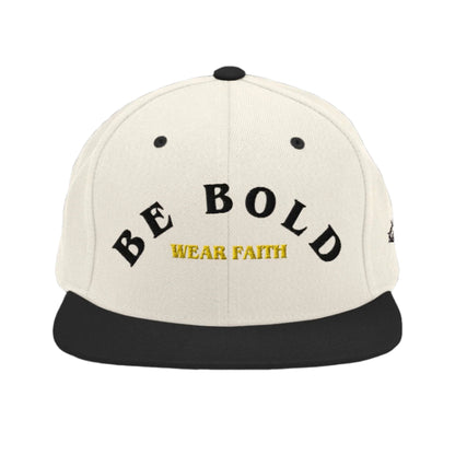 Be Bold Christian Snapback Hat Black