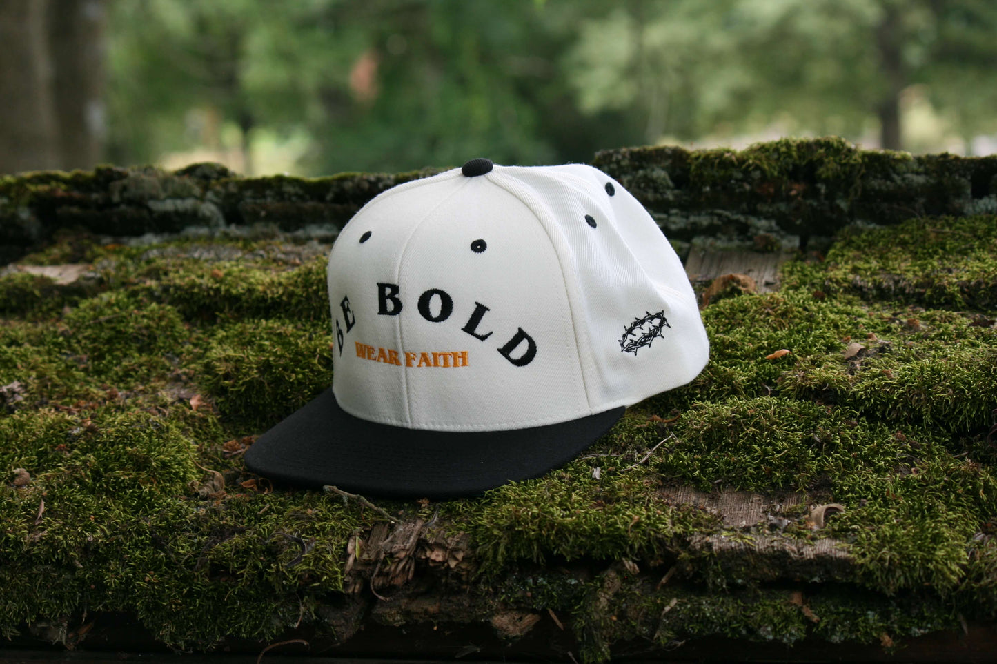 Be Bold Christian Snapback Hat Black