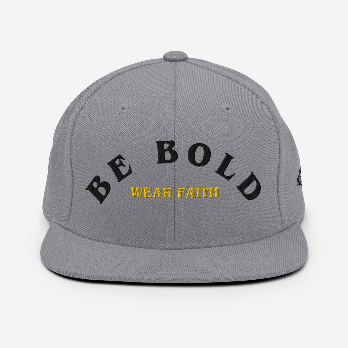 Be Bold Christian Snapback Hat Black