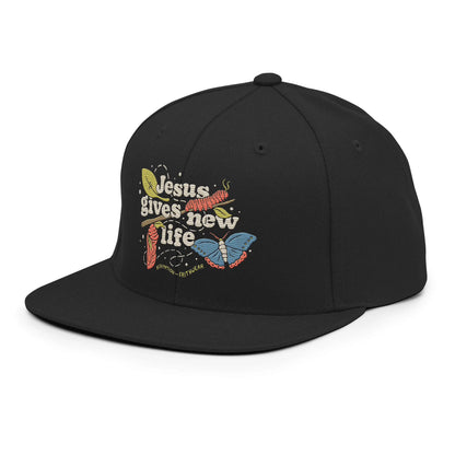 Jesus Gives New Life Snapback Hat
