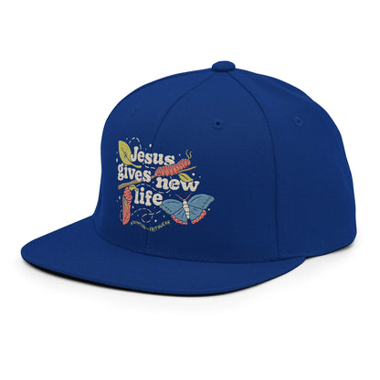 Jesus Gives New Life Snapback Hat