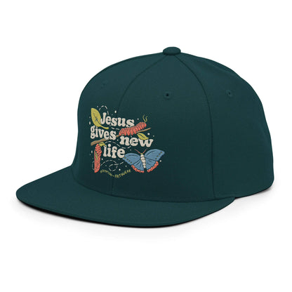 Jesus Gives New Life Snapback Hat