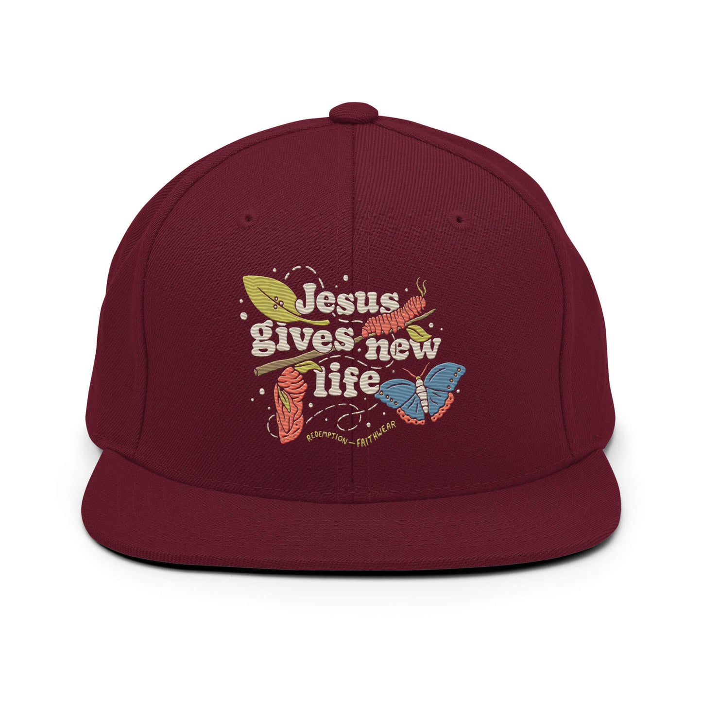 Jesus Gives New Life Christian Snapback Hat