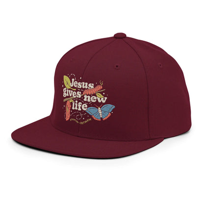 Jesus Gives New Life Snapback Hat