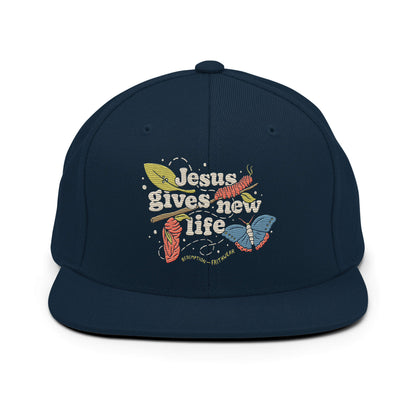 Jesus Gives New Life Christian Snapback Hat