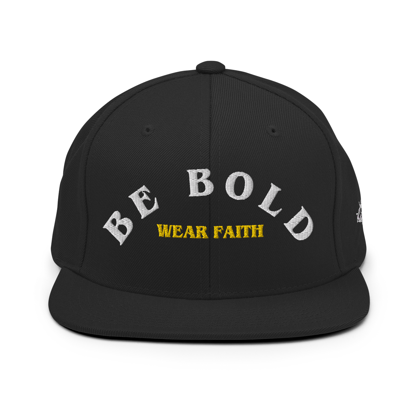 Be Bold Snapback Hat White