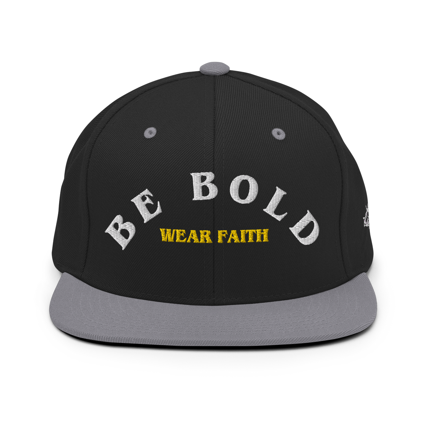 Be Bold Snapback Hat White