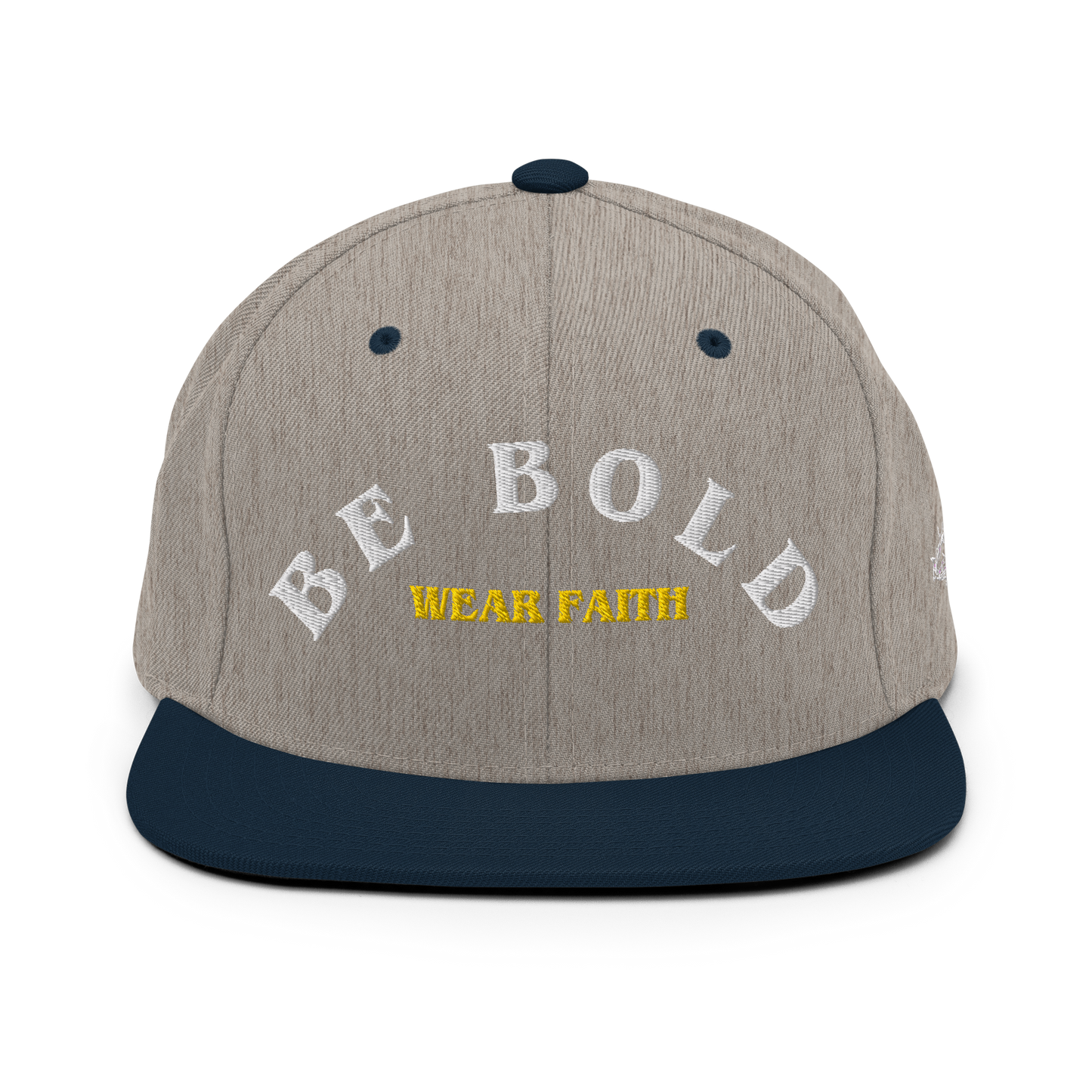 Be Bold Snapback Hat White