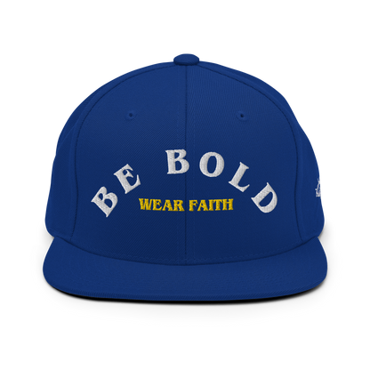 Be Bold Snapback Hat White