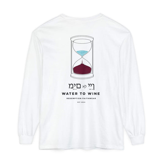 Water To Wine Christian Long Sleeve Unisex Tee