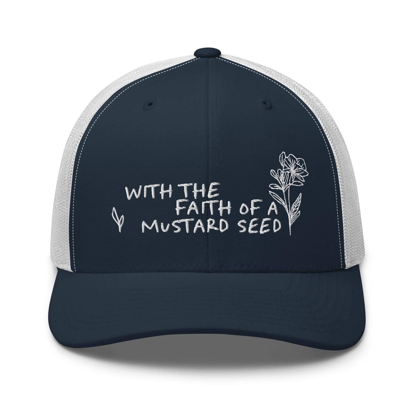 White Mustard Seed Christian Trucker Hat