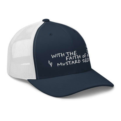 White Mustard Seed Christian Trucker Hat