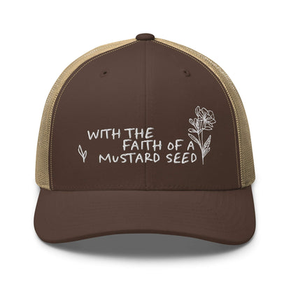 White Mustard Seed Christian Trucker Hat