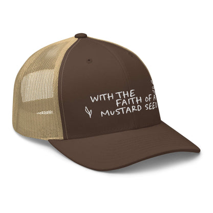 White Mustard Seed Christian Trucker Hat