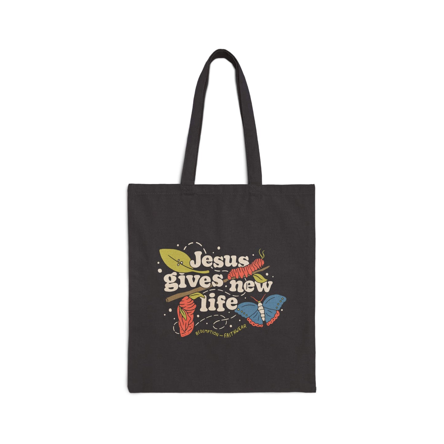 Jesus Gives New Life Christian Tote Bag