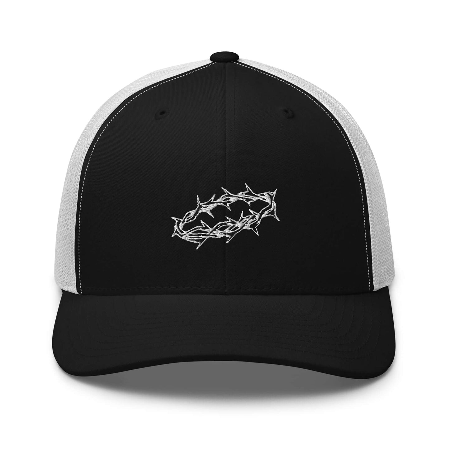 White Crown of Thorns Christian Trucker Hat