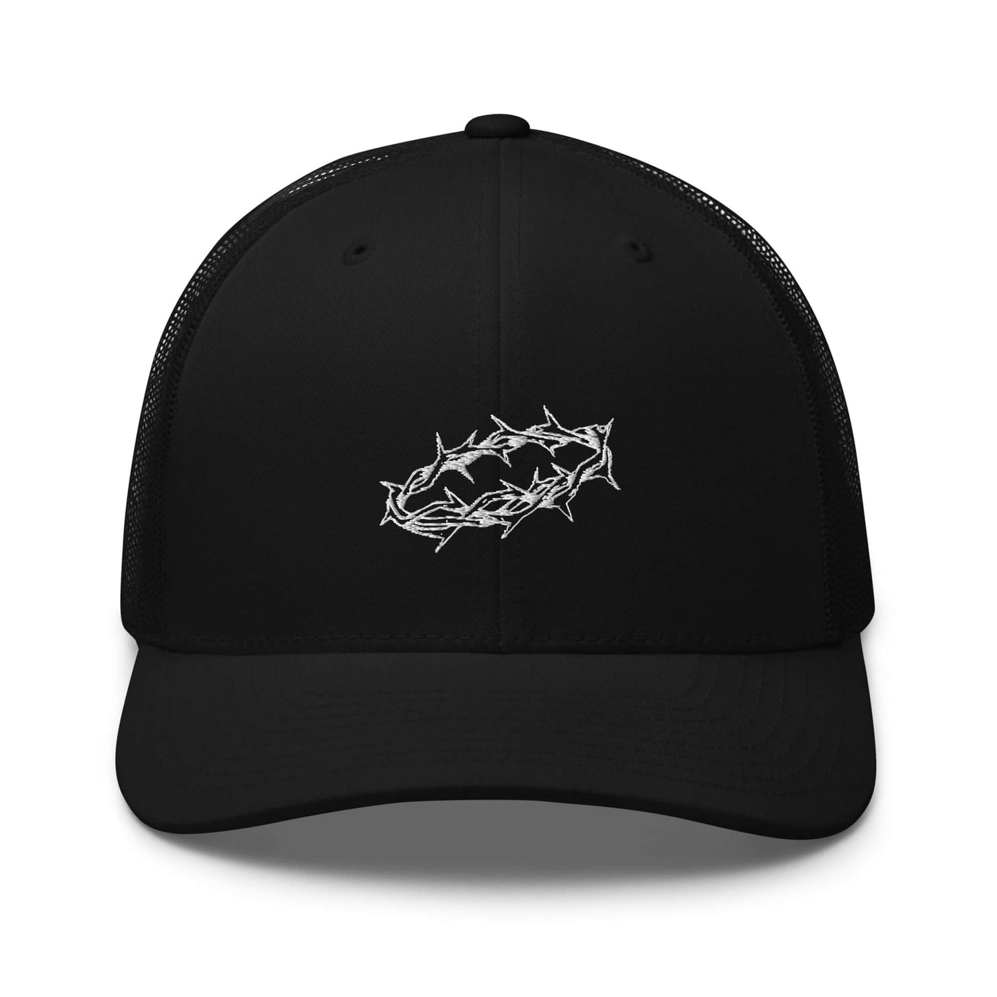 White Crown of Thorns Christian Trucker Hat