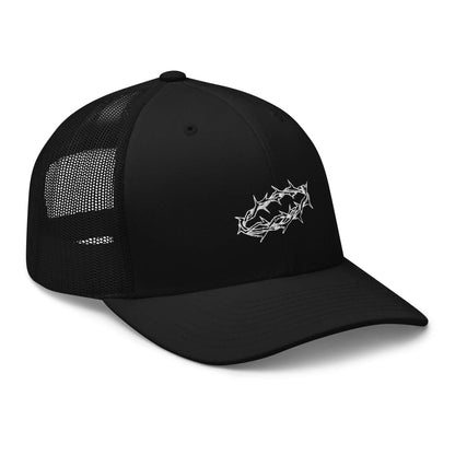 White Crown of Thorns Christian Trucker Hat