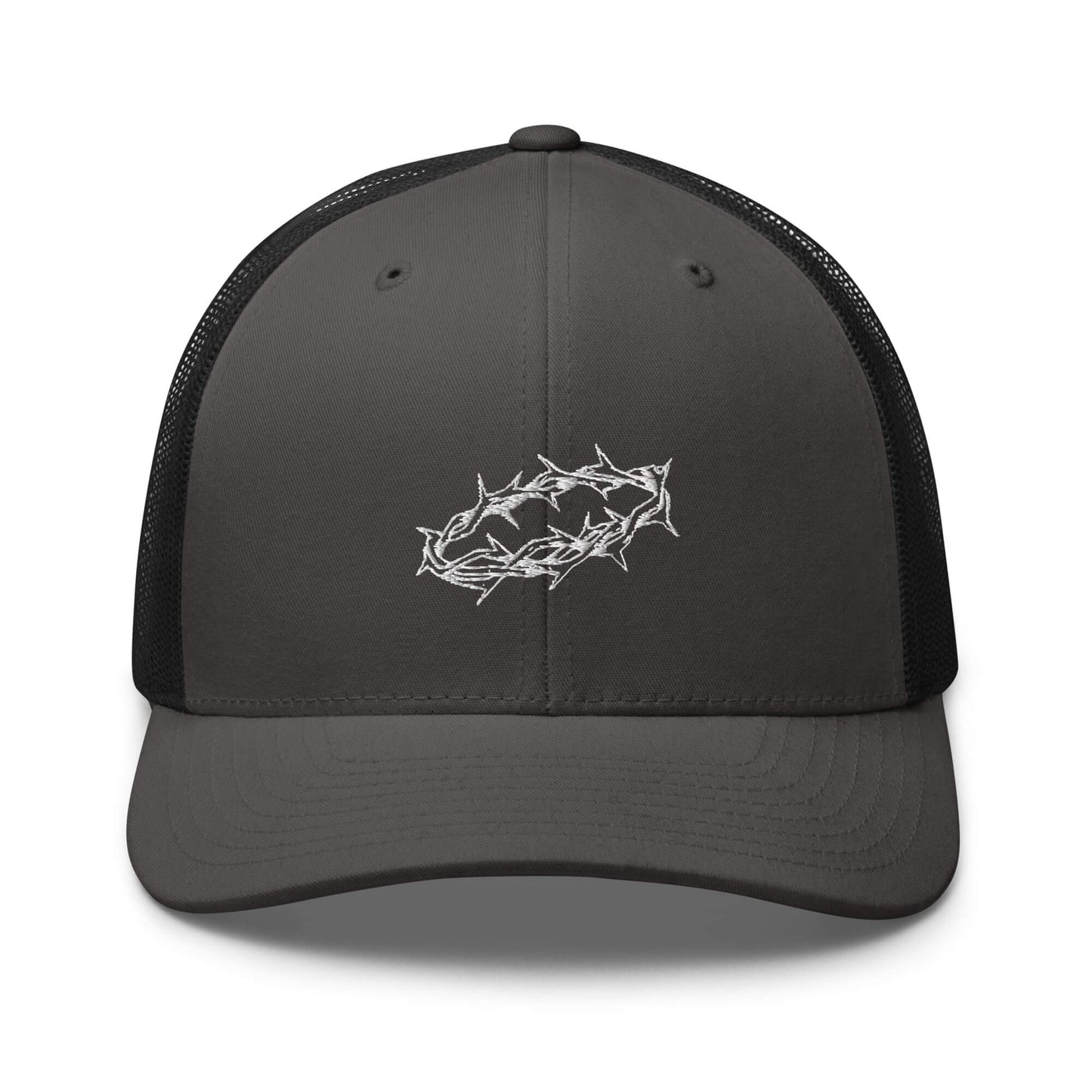 White Crown of Thorns Christian Trucker Hat