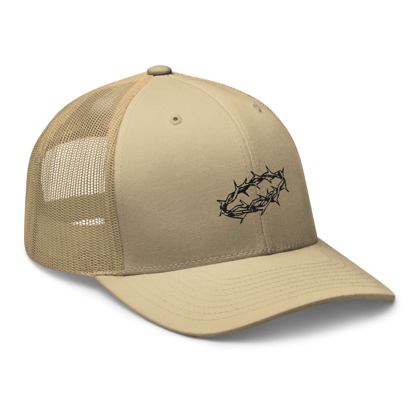 Crown of Thorns Christian Trucker Hat Black