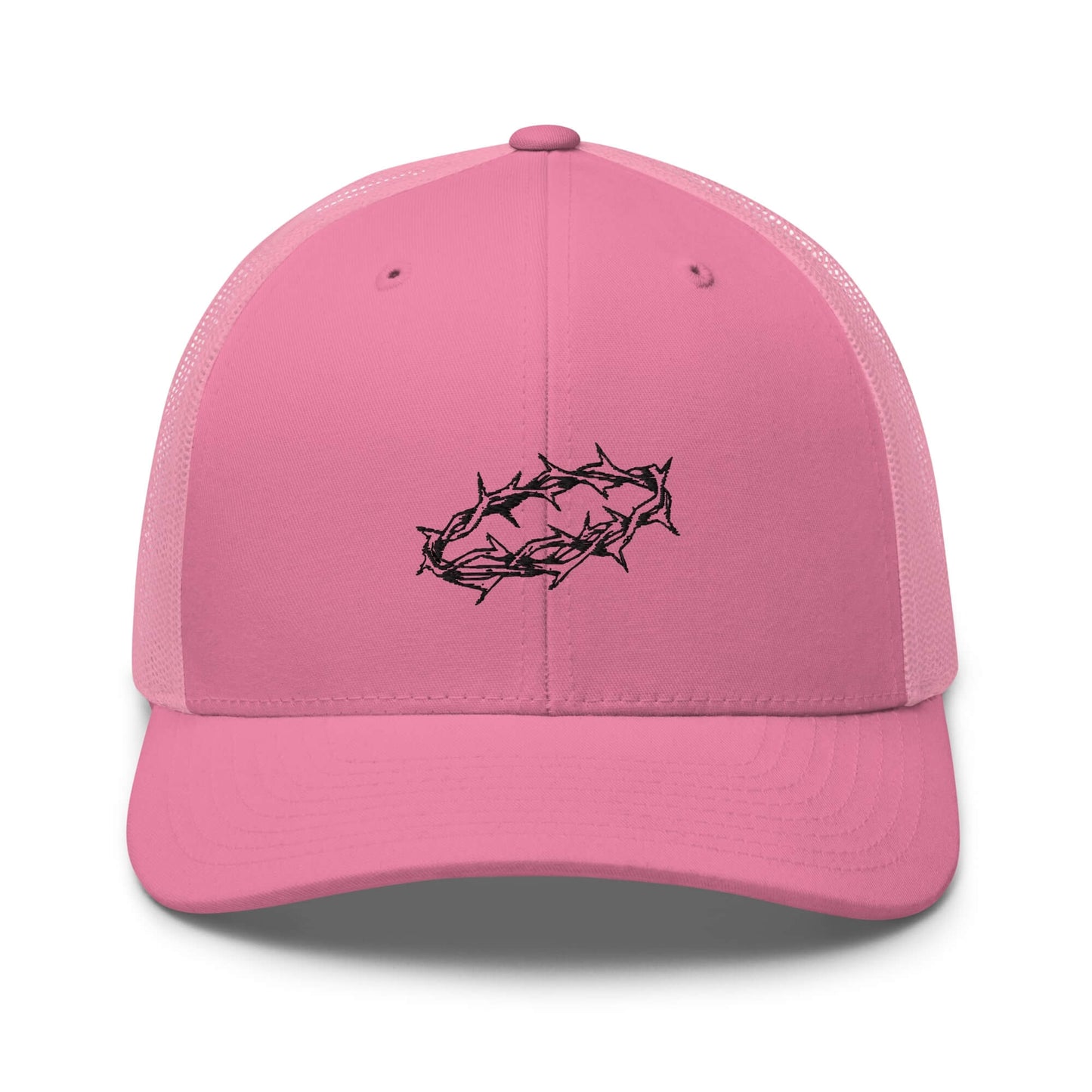 Crown of Thorns Christian Trucker Hat Black